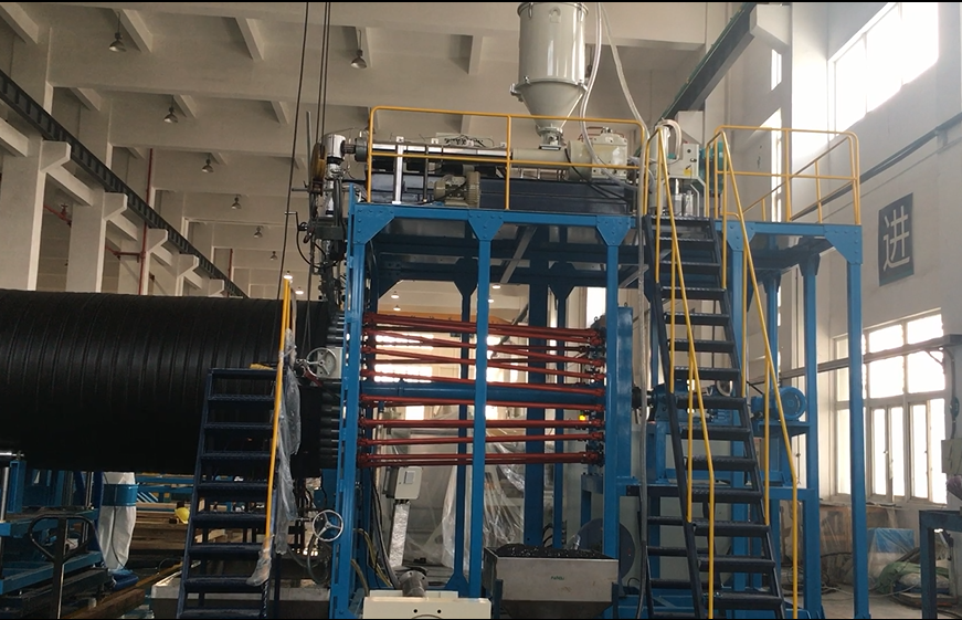 대구경 HDPE 와인딩 파이프 생산